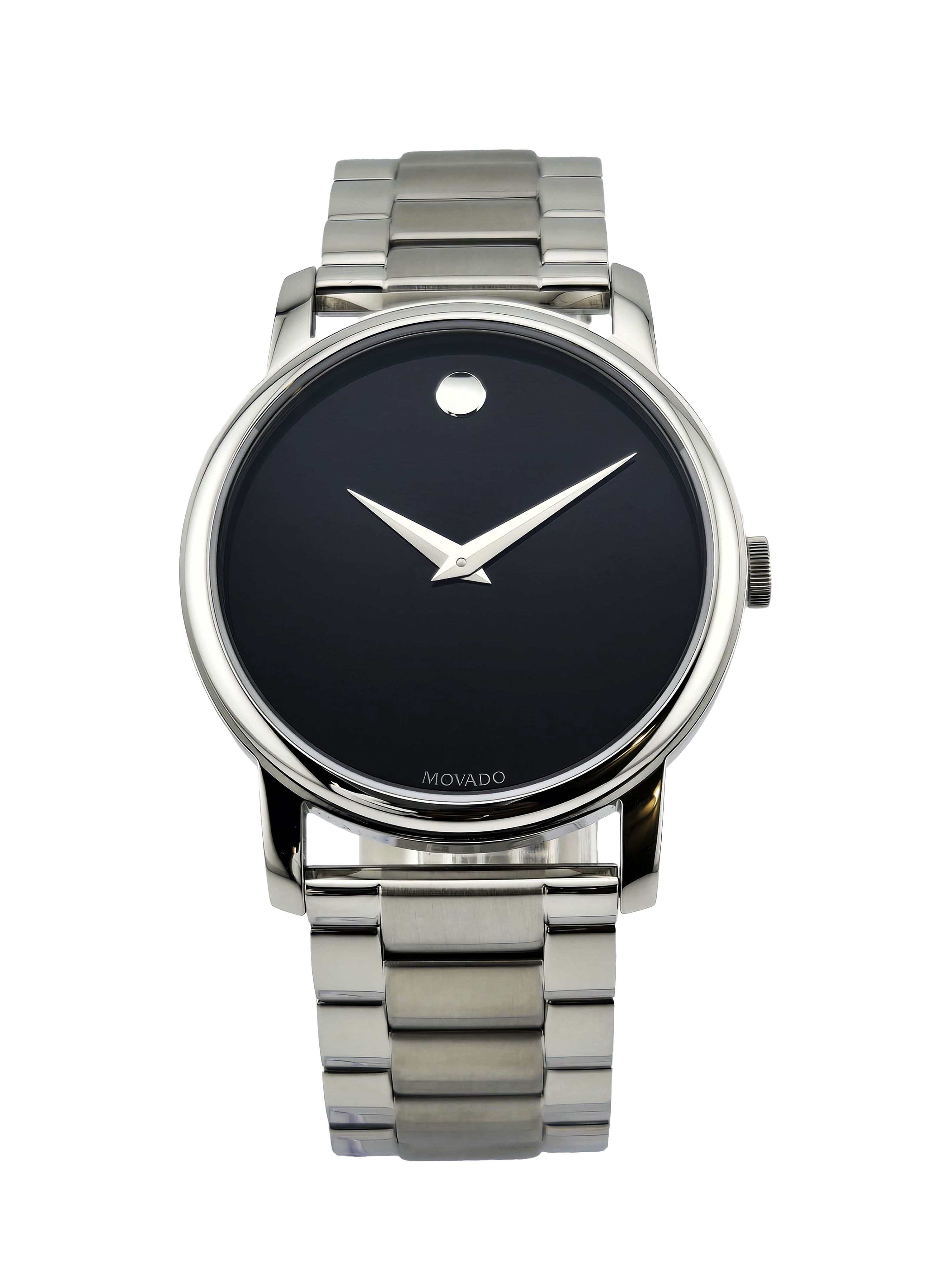 Movado Classic Museum 2100014 Men's Black Dial Swiss Quartz Watch