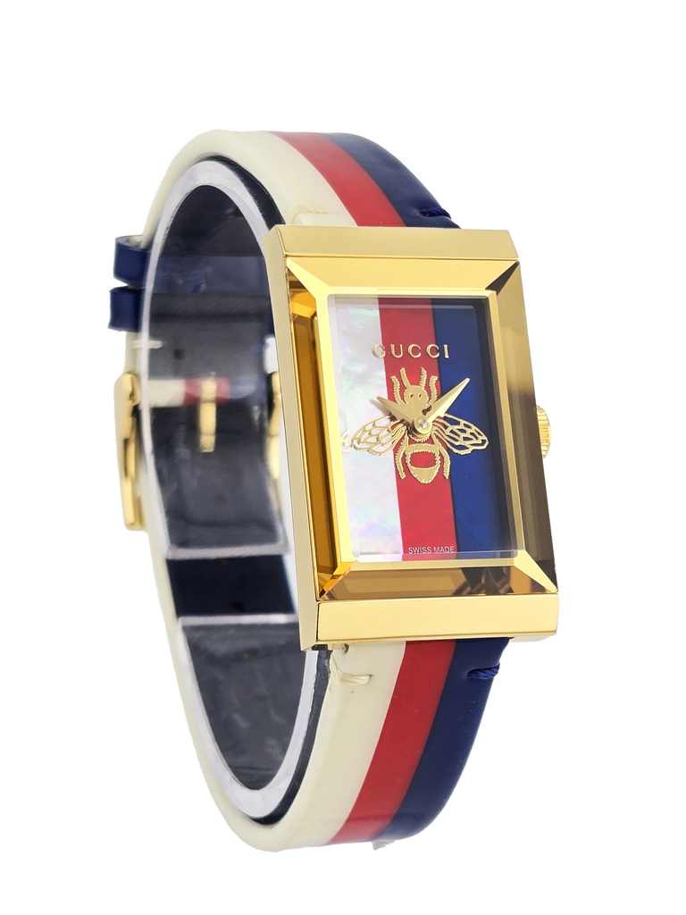 Gucci G-Frame YA147409 Women's Multi-Color Band Watch – New