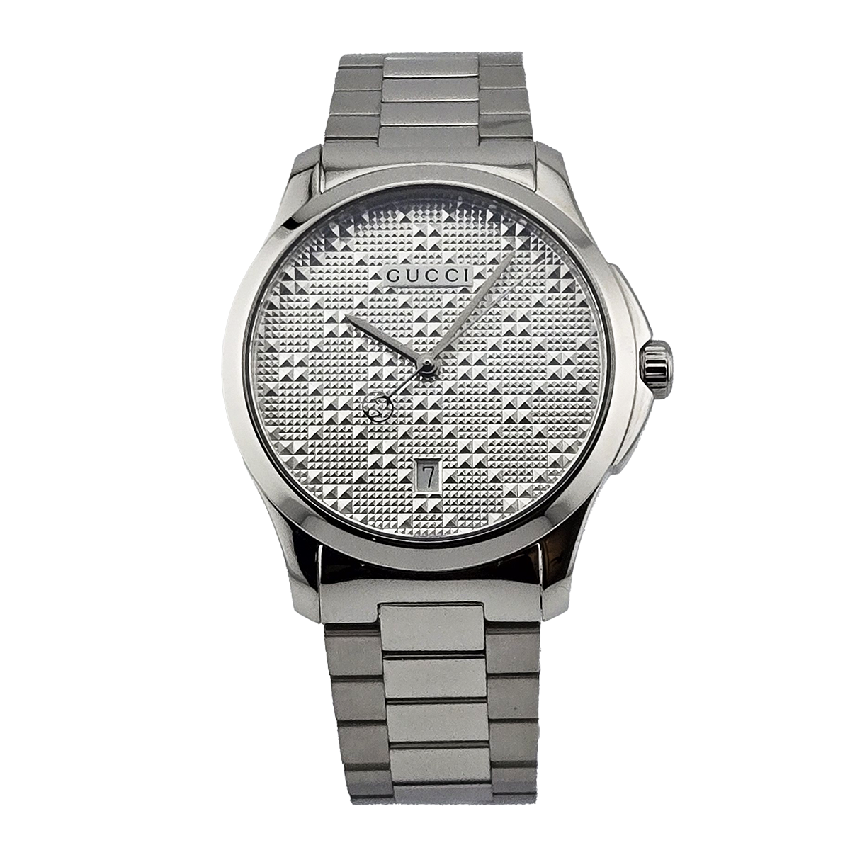 Gucci G-Timeless YA126459 Men's Silver Dial Stainless Steel Watch Gucci G-Timeless YA126459 Men's Silver Dial Stainless Steel Watch