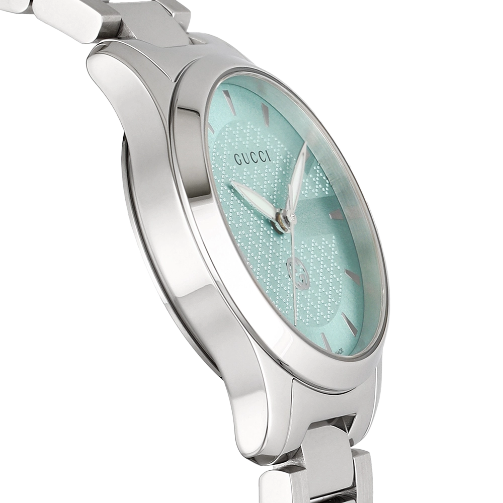 Gucci G-Timeless YA1265051 Women's Turquoise Blue Dial Watch – New Gucci G-Timeless YA1265051 Women's Turquoise Blue Dial Watch – New