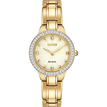 Citizen Eco-Drive EX136254P Women’s Champagne Gold Tone Watch