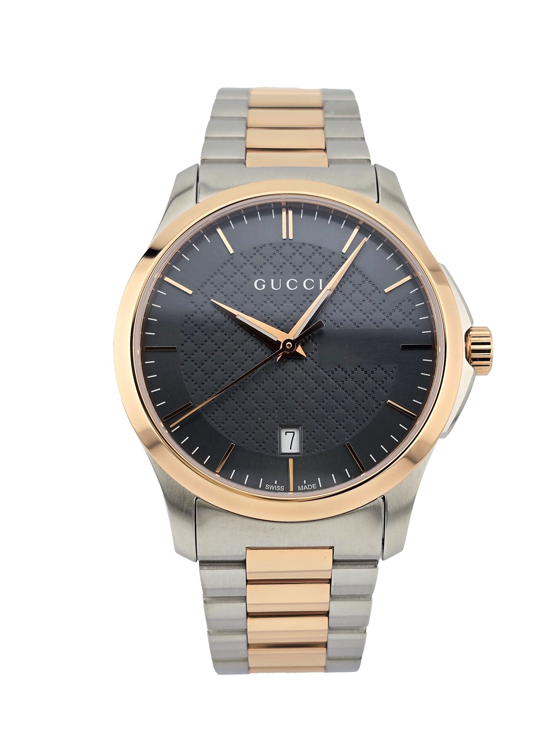 Gucci G-Timeless YA126446 Men's Two Tone Watch – New York Watch Outlet
