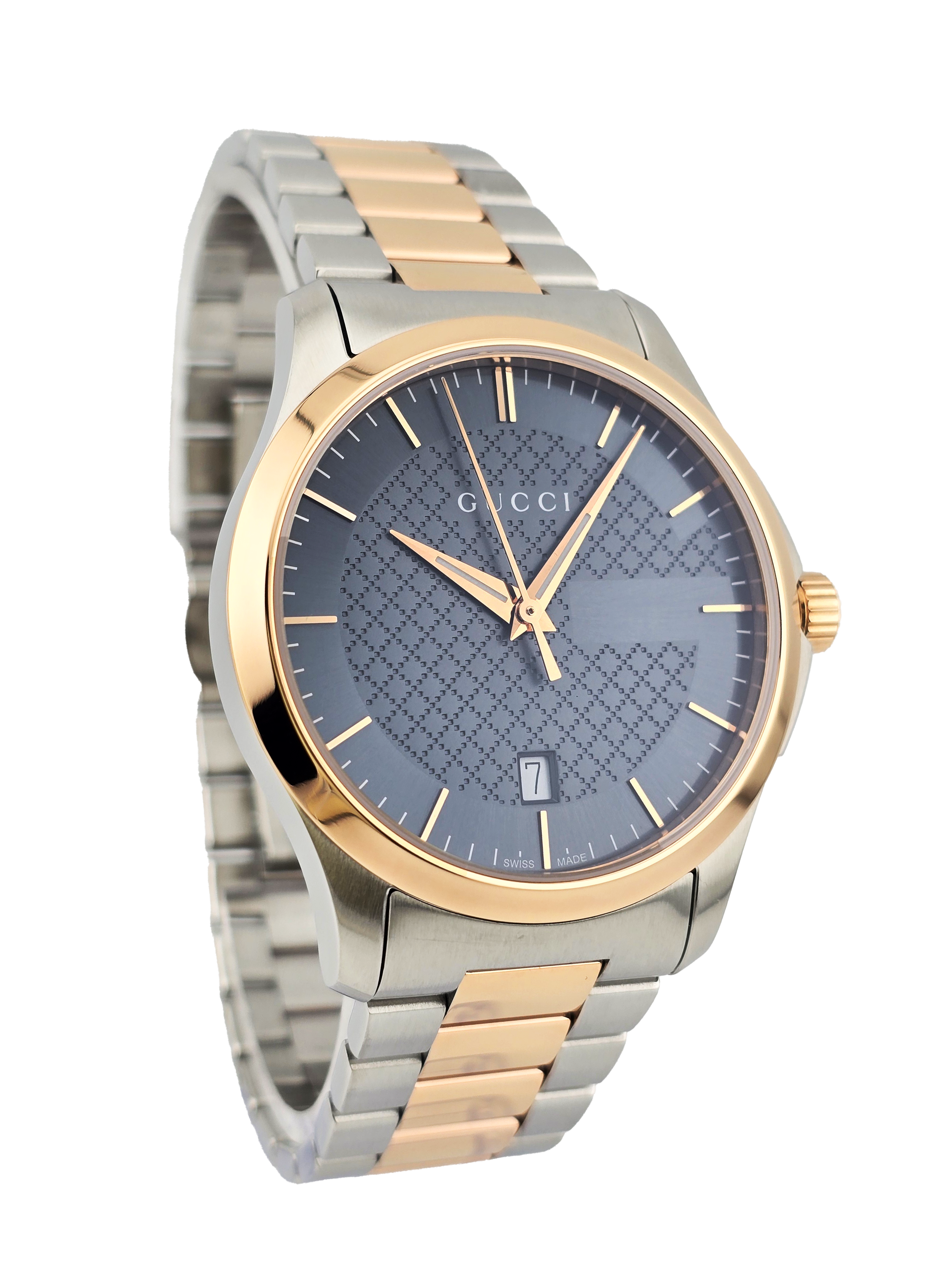 Gucci G-Timeless YA126446 Men's Two Tone Watch – New York Watch Outlet Gucci G-Timeless YA126446 Men's Two Tone Watch – New York Watch Outlet