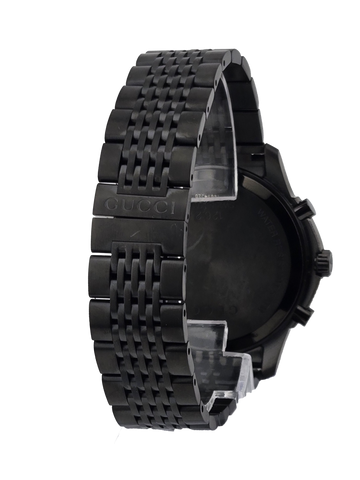 Gucci G-Timeless YA126217 Men's Chronograph Black Steel Watch