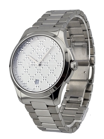 Gucci G-Timeless YA126459 Men's Silver Dial Stainless Steel Watch