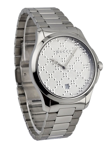 Gucci G-Timeless YA126459 Men's Silver Dial Stainless Steel Watch