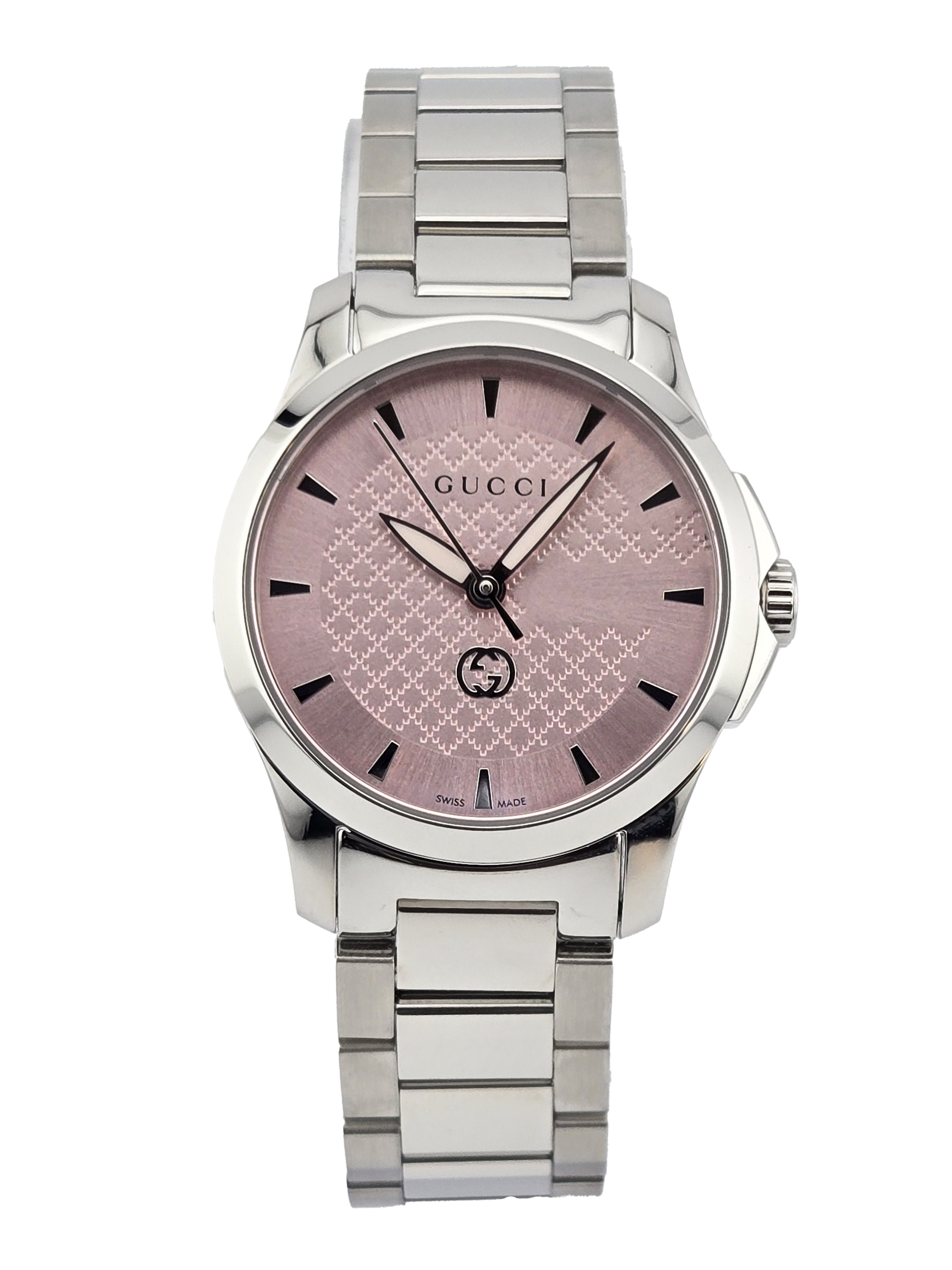 Gucci G-Timeless YA1265047 Women's Pink Dial Watch – New York