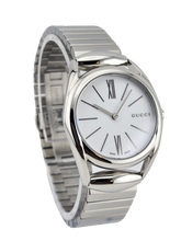 Gucci Horsebit YA140505 Women's White Dial Stainless Steel Watch