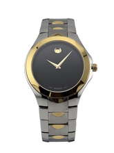 Movado Luno Sport 0606906 Men’s Black Dial  Two Tone Watch