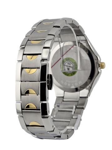 Movado Luno Sport 0606906 Men’s Black Dial  Two Tone Watch
