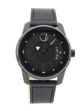 Movado Bold Verso 3600696 Men's Black Dial Leather Band Watch