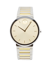 Movado Bold Horizon 3601075 Taupe Dial Two Tone Men's Watch