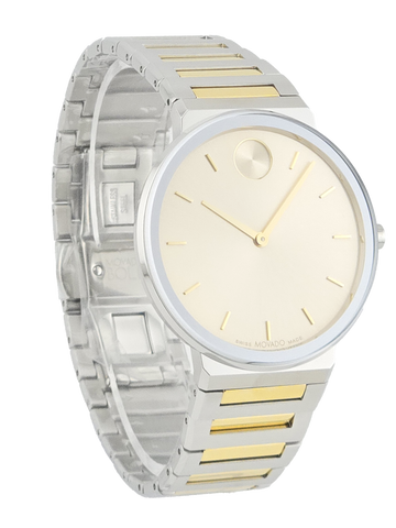 Movado Bold Horizon 3601075 Taupe Dial Two Tone Men's Watch