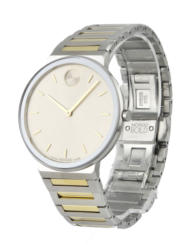 Movado Bold Horizon 3601075 Taupe Dial Two Tone Men's Watch