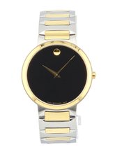 Movado Temo 0607293 Men's Black Dial Two Tone Swiss Watch