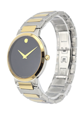 Movado Temo 0607293 Men's Black Dial Two Tone Swiss Watch