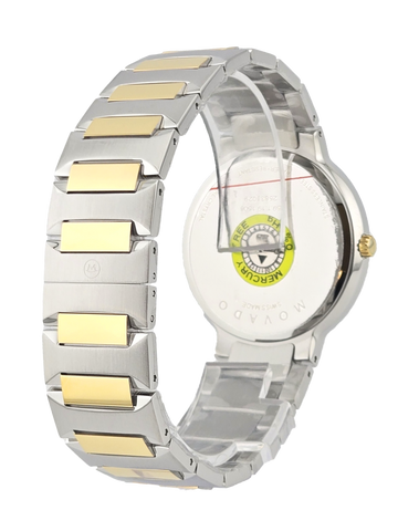 Movado Temo 0607293 Men's Black Dial Two Tone Swiss Watch