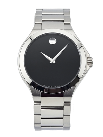 Movado Defio 0607310 Men's Black Dial Stainless Steel Watch