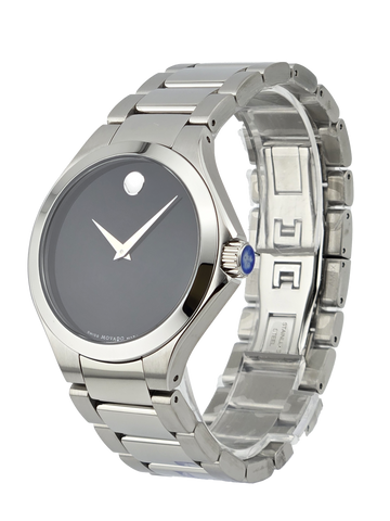 Movado Defio 0607310 Men's Black Dial Stainless Steel Watch