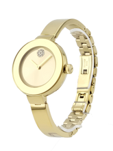 Movado Bold 3600201 Women's Gold Dial Stainless Steel Bangle Watch