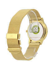 Movado Museum 0607647 Women's Black Dial Gold Mesh Bracelet Watch