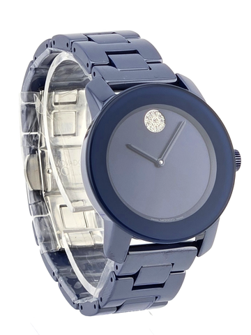 Movado Bold Evolution 3600805 Women's Blue Dial Ceramic Bracelet Watch