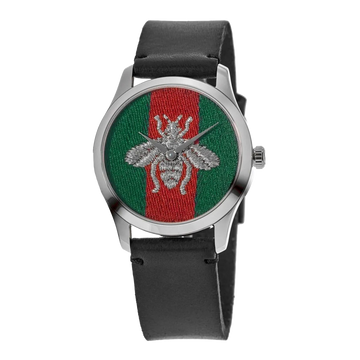 Gucci G-Timeless YA1264149 Men's Leather Band Watch