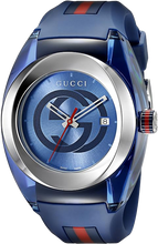 Gucci Sync XXL YA137104 Men's Blue Rubber Band Watch