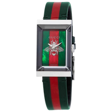 Gucci G-Frame YA147408 Women's Green and Red Watch