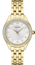 Seiko Essential SUR394 Women's Swarovski Crystal Bezel Watch