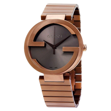 Gucci G Interlocking XL YA133211 Men's Brown Dial Watch