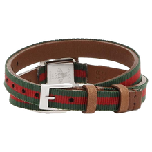 Gucci G-Frame YA128528 Women's Green and Red Dial Watch