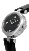 Gucci Diamantissima YA141506 Women's Black Leather Band Watch