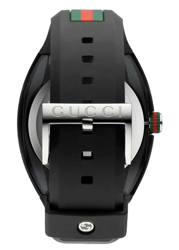 Gucci Sync XXL YA137101 Men's Black Rubber Strap Watch