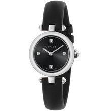 Gucci Diamantissima YA141506 Women's Black Leather Band Watch